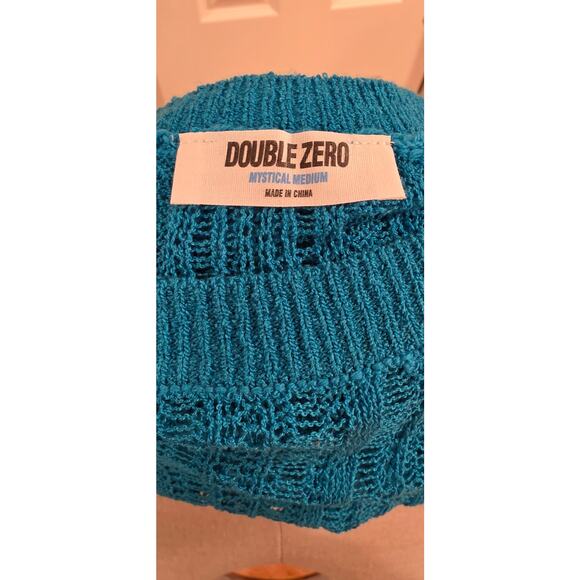 Double Zero Turqouise Sweater NWOT Size Medium - Picture 5 of 6